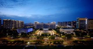 「金坛」金坛区政府夜景蓝调