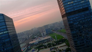 「天宁」旋转的天宁时代晚霞