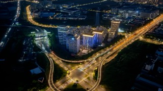 「天宁」青龙互通苏南智城科技产业园夜景