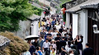 「天宁」万象城航拍日转夜延时