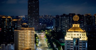 「钟楼」常柴大厦怀德路夜景