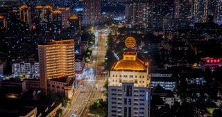 「钟楼」怀德路常柴大厦夜景
