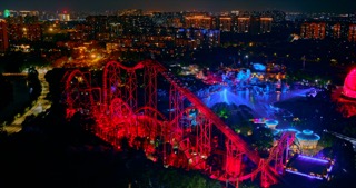 「新北」中华恐龙园夜景
