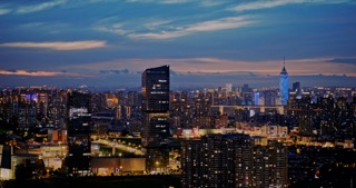 「天宁」时代广场传媒大厦夜景