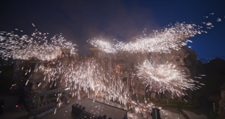 「武进」春秋淹城打铁花